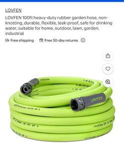 LOVFEN new 100’ heavy duty rubber garden hose