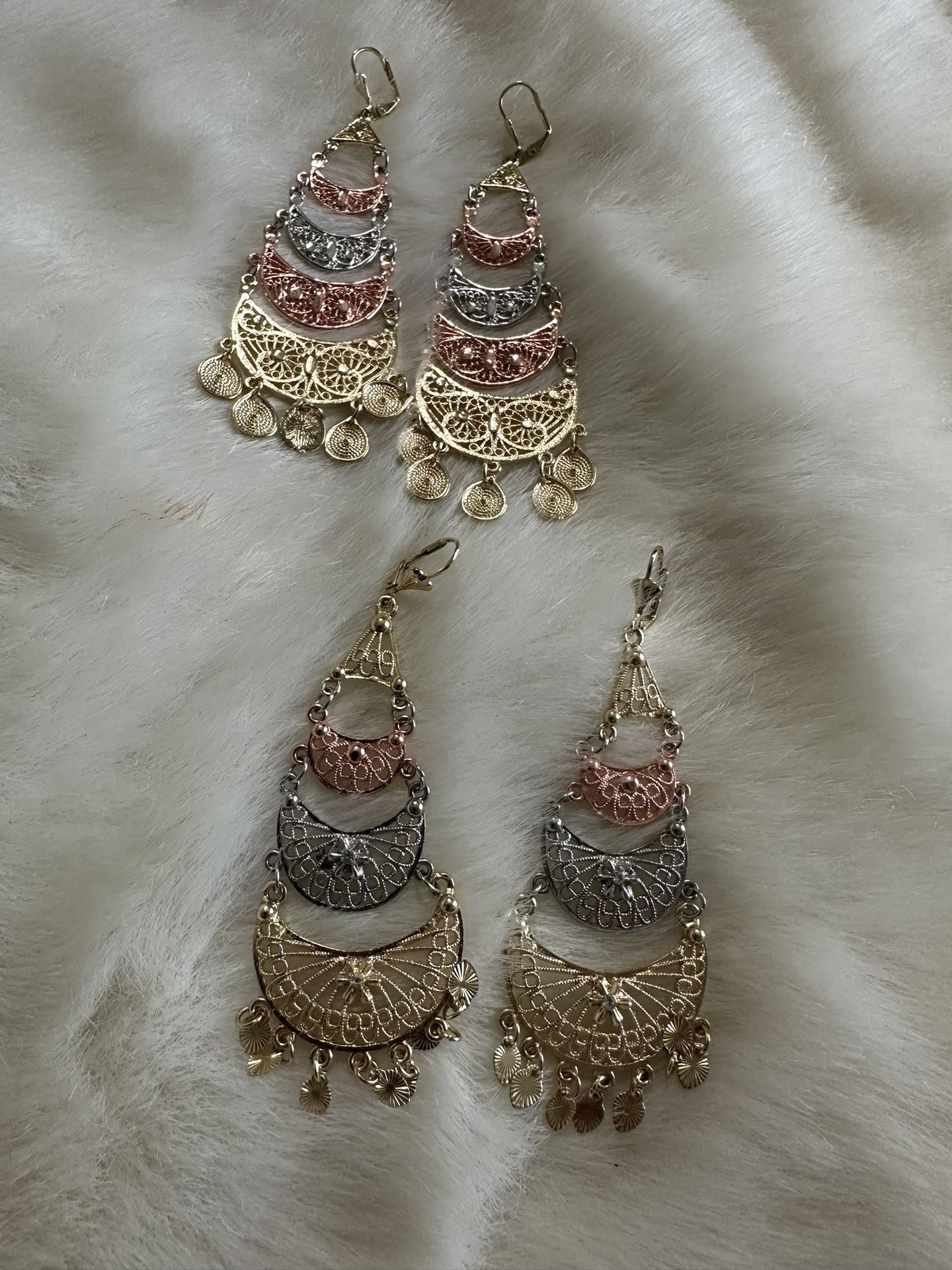 Pretty Earrings Gold Plated