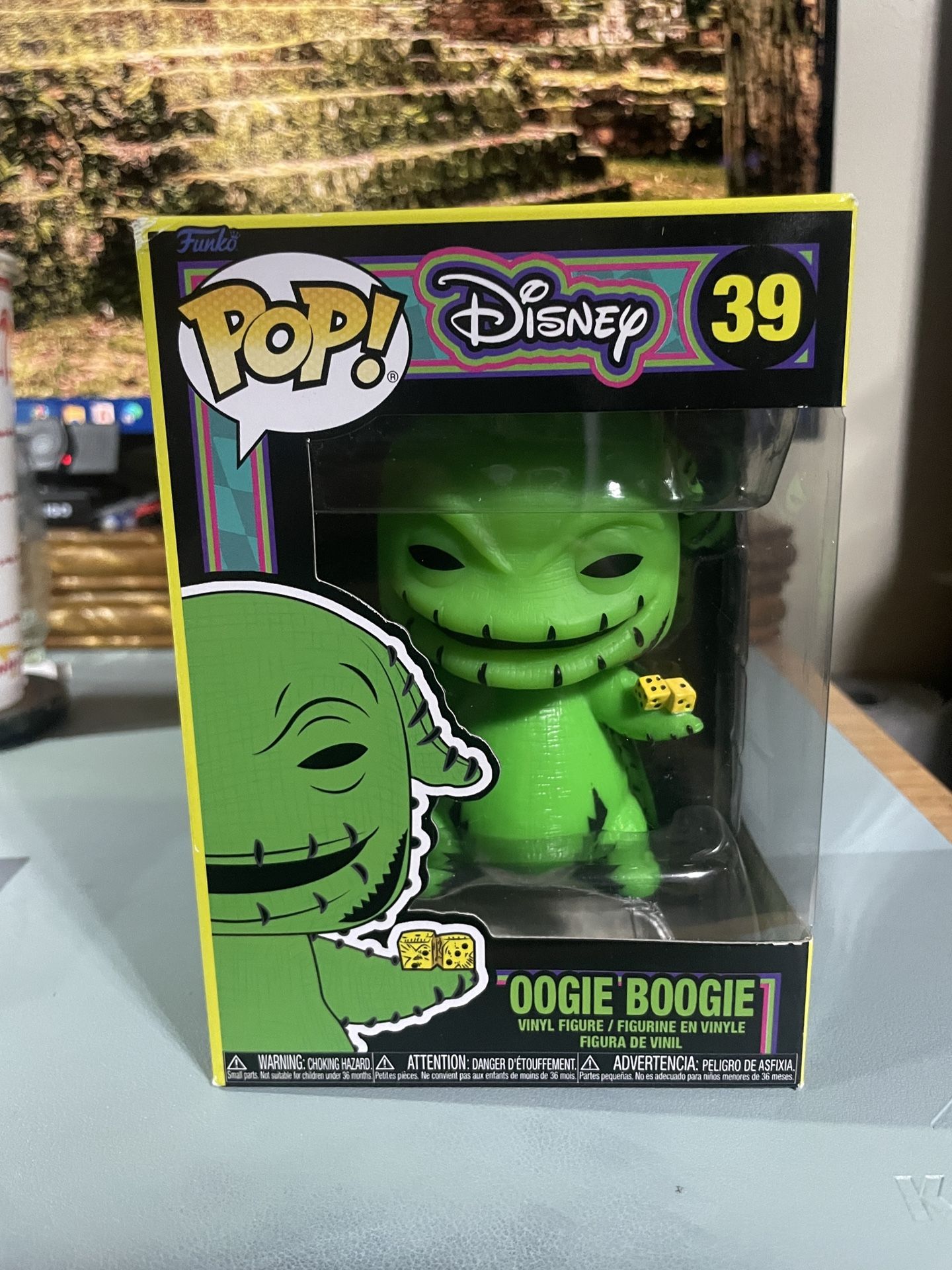 Funko Pop Disney Nightmare Before Christmas #39 Oogie Boogie Black light
