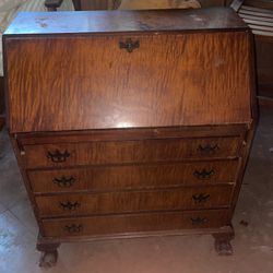 Beautiful Clawfoot Secretary Desk