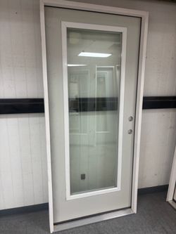 36x80 full lite clear glass