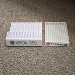 Xbox 360 & Sega Dreamcast Game Case Holder Stand