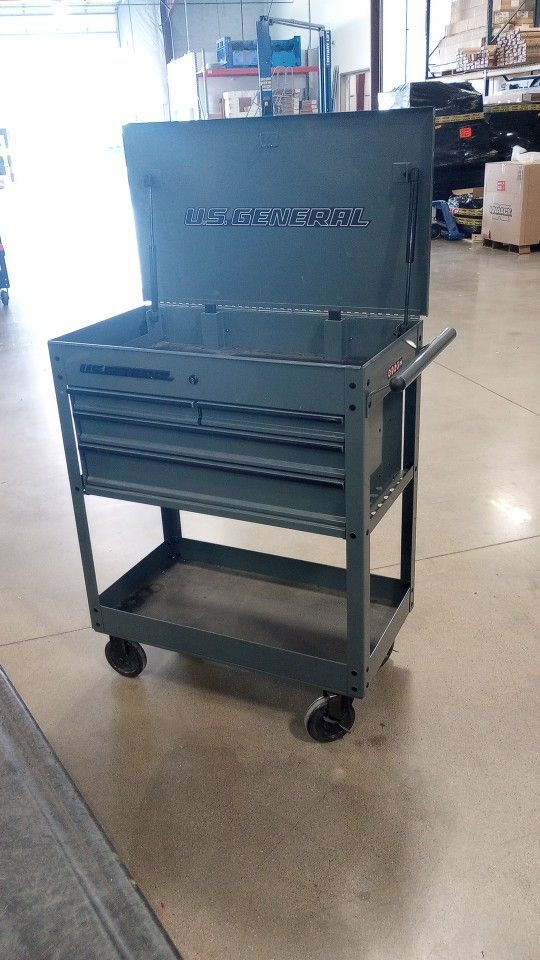 US General 4 Drawer Tool Cart