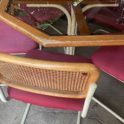 Antique Hexagonal Table Chairs are Not Available 