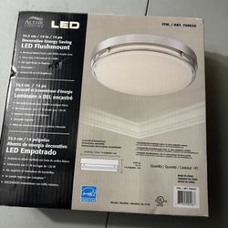 Altair LED 14" Flushmount Light Fixture Al-3162 21 Watts Brushed Nickel  NEW