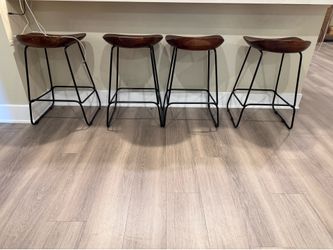 Acacia Wood barstools chairs
