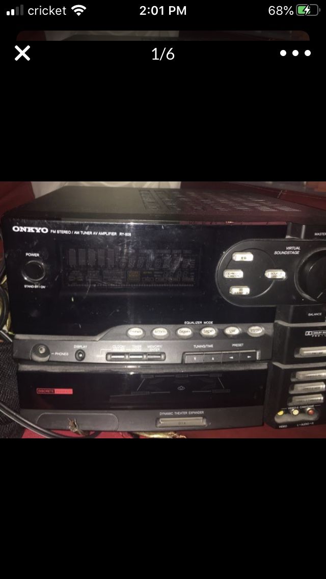 Onkyo compact stereo with surround sound
