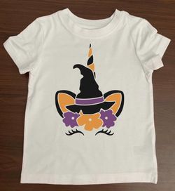 Halloween unicorn witch shirt