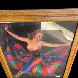 1947 Pin Up poster Framed!