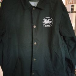 Active Black Wind Breaker Jacket Size XL