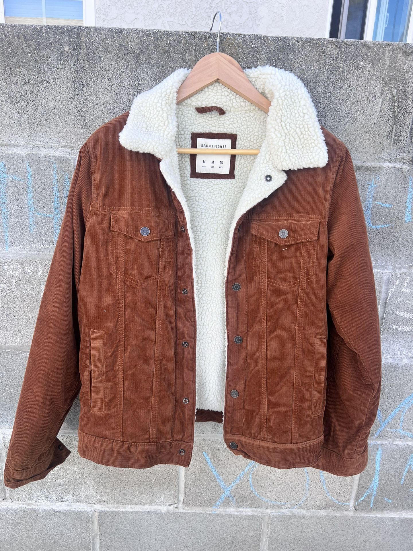 Denim Sherpa Unisex Jacket