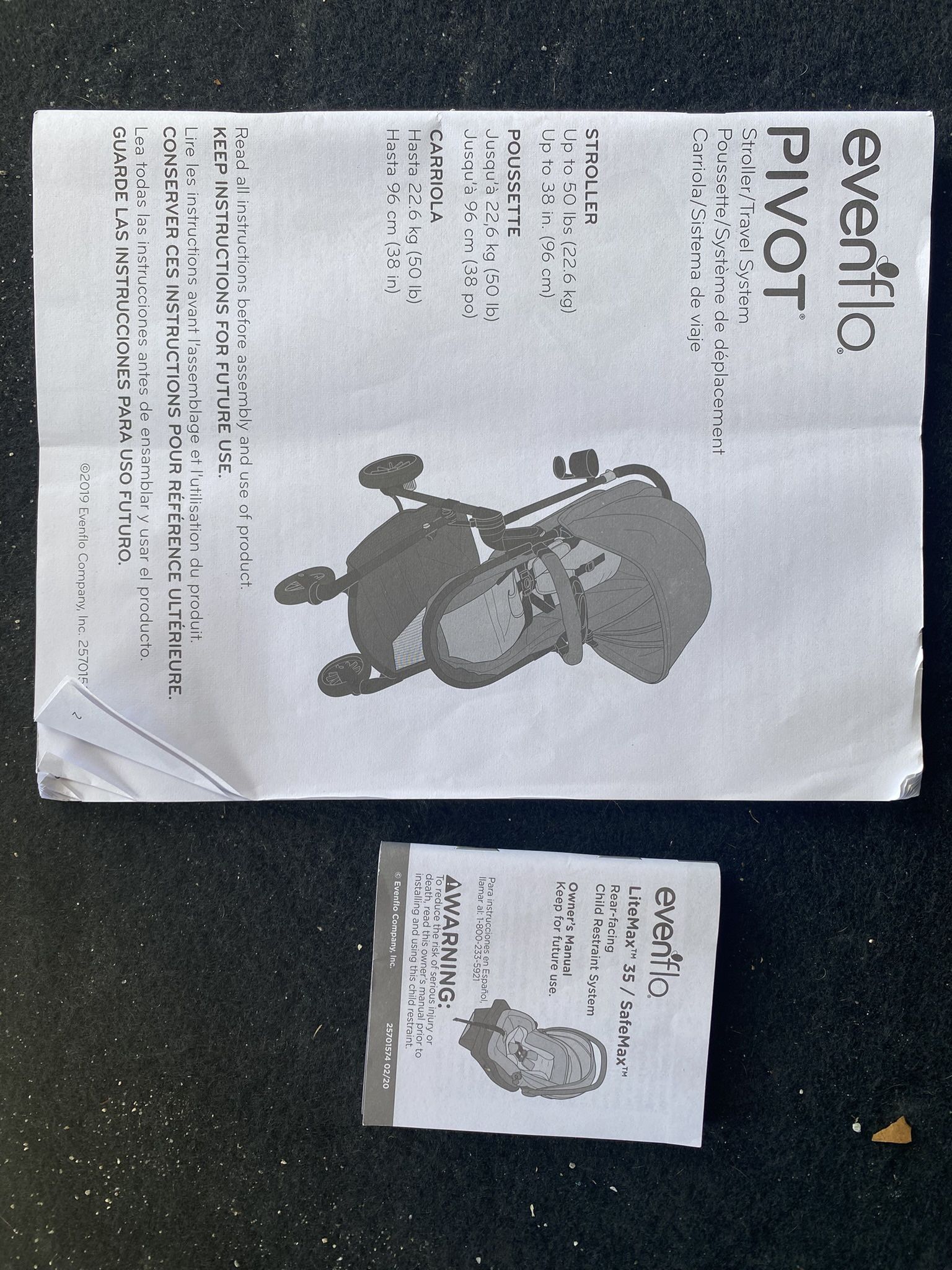 Even Flo Pivot Stroller With Infant Carseat