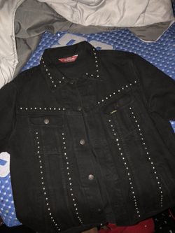 Supreme studded denim trucker