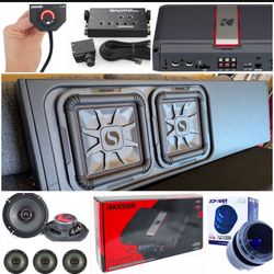 NEW FULL BASS AND VOICE PACKAGE KICKER AUDIO INSTALLED FOR SINGLE CAB TRUCKS