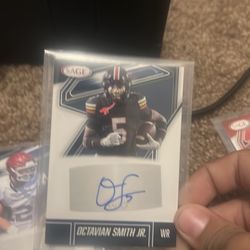 Signed football cards