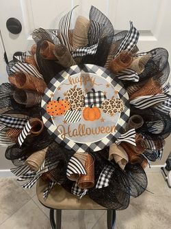 Happy Halloween Wreath Large