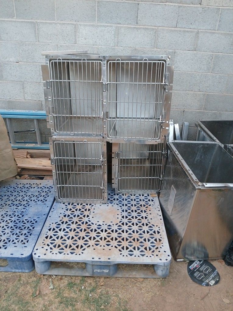 Shor-line Stainless Steel Dog/cat Pet Kennels