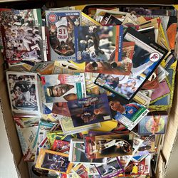 Box Of Vintage Baseball Cards