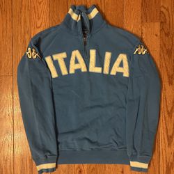 Italia Kappa Vintage Sewn 1/4 Zip Size Medium