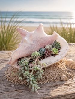 Seashell succulents