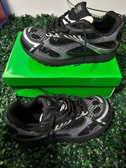 Bottega Veneta Orbit Sneakers Black Silver