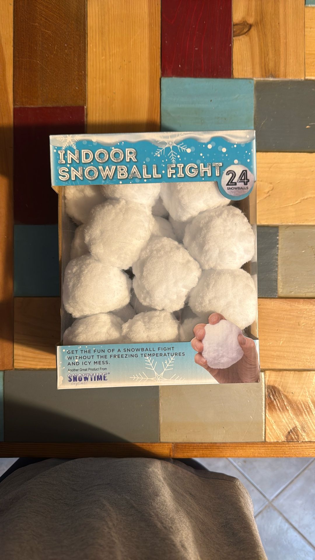 New Box Of 24 Indoor Snowball Fight Snowballs