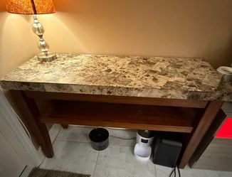 Real Marble Console Table