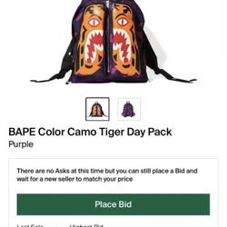 BAPE TIGER BACKPACK PURPLE VNDS