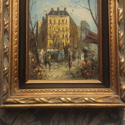 Antique Original Rossini Oil On Canvas Painting