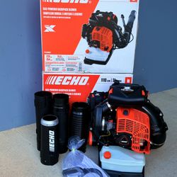Brand new Echo 220 MPH 1110 CFM 79.9 cc Gas 2-Stroke X Series Backpack Blower with Hip-Mounted Throttle
