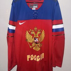 Russia National Team IIHF Nike Hockey Jersey