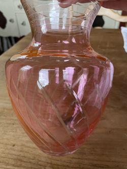 Cranberry Glass Vase