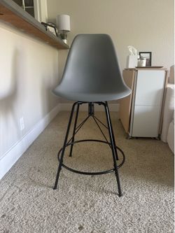 Swivel Counter Stool with Metal Frame (Set of 4)