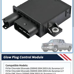 Glow Plug Control Module Compatible with Chevrolet GMC Silverado Sierra 2500HD 3500HD 2004-2005 6.6L Duramax LLY Replace 984143 Diesel 