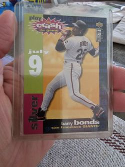 Barry Bonds '96 Upper Deck Collectors Choice You Crash The Game Silver Foil Insert Baseball Card 