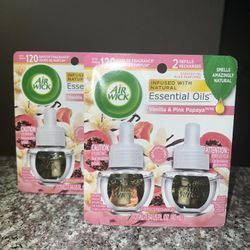 Airwick Vanilla & Pink Papaya Refill Set