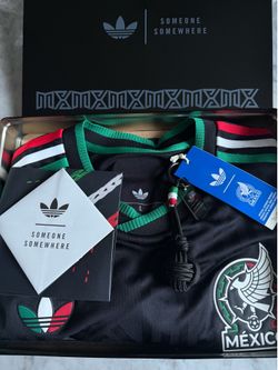 Adidas x Someone Somewhere Mexico Jersey LIMITED SZ L long sleeve Artesanal
