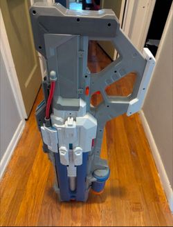 Nerf Overwatch Soldier 76 fully mortarized dart blaster with helmet