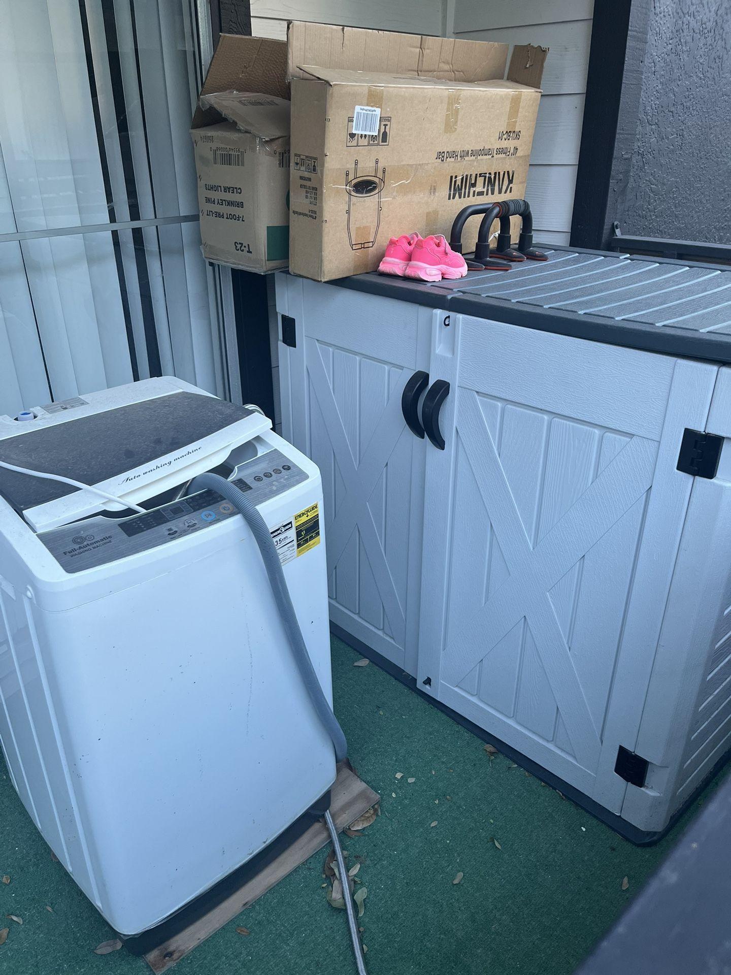 Selling.. My Couch, Mining Dryer And A Mini Watcher .. With The Backyard Shield. Toys