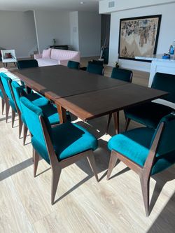 dining table with 10 chairs