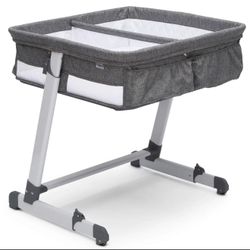 Twin City Sleeper Bedside Bassinet Grey Tweed