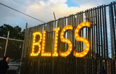 Large Marquee Bliss Sign 