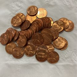 1960 ROLL OF 50 Uncirculated Red LINCOLNS