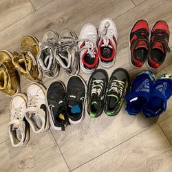 8 Pairs Of Little Boys Shoes Size  11-12