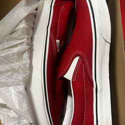 Red Slip On Vans 