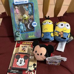 Random Assortment Of Disney And Minion Items
