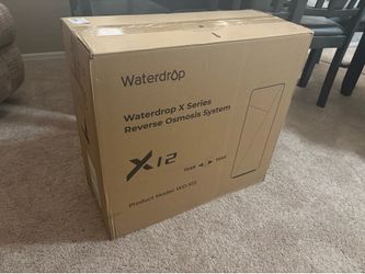 Brand New:  Waterdrop x12 under sink RO system with alkaline and re￼mineralization