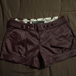 Miss Sixty purple satin shorts