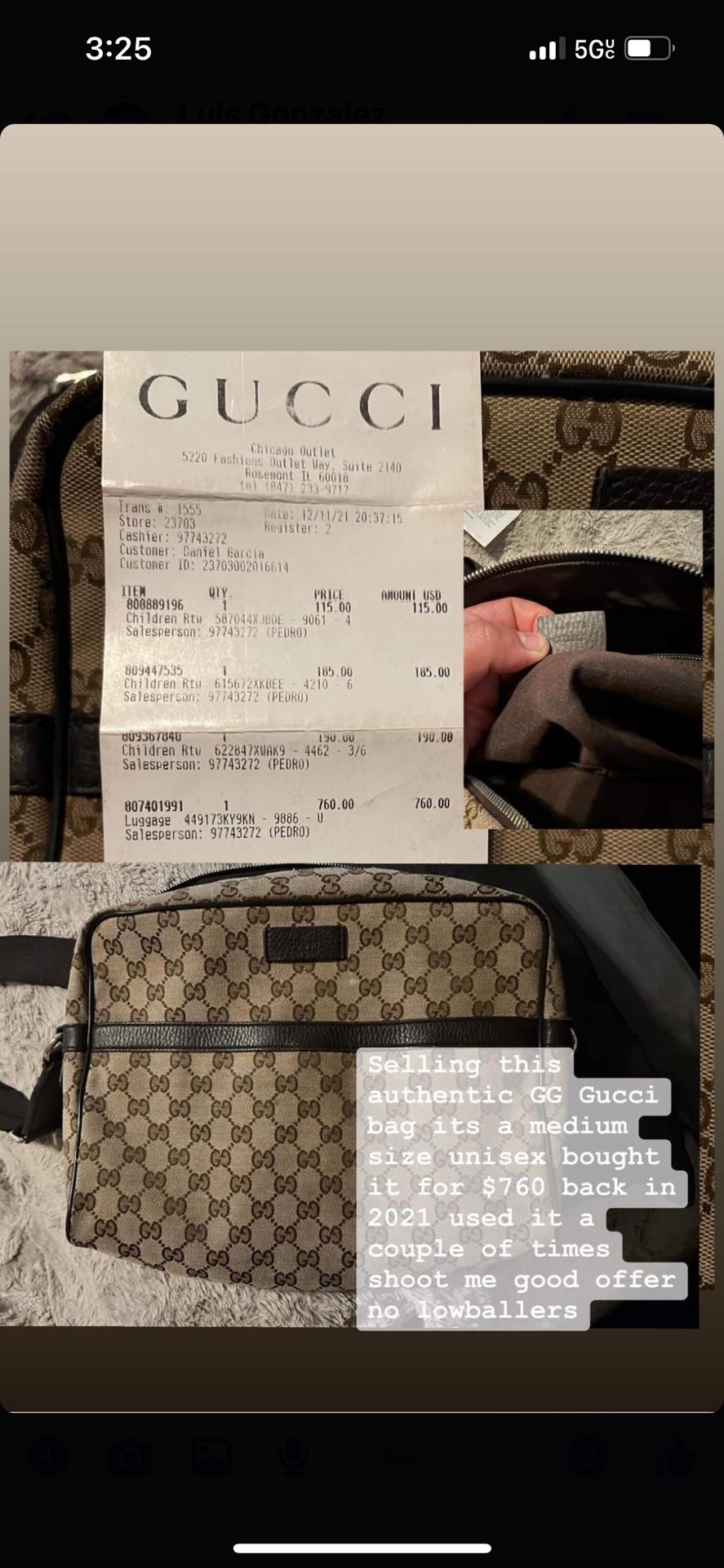 Gucci Unisex Bag