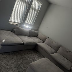 COUCH & OTTOMAN FROM LIVING SPACES